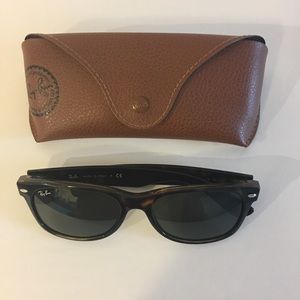 Ray-Ban wayfarer sunglasses, tortoise brown